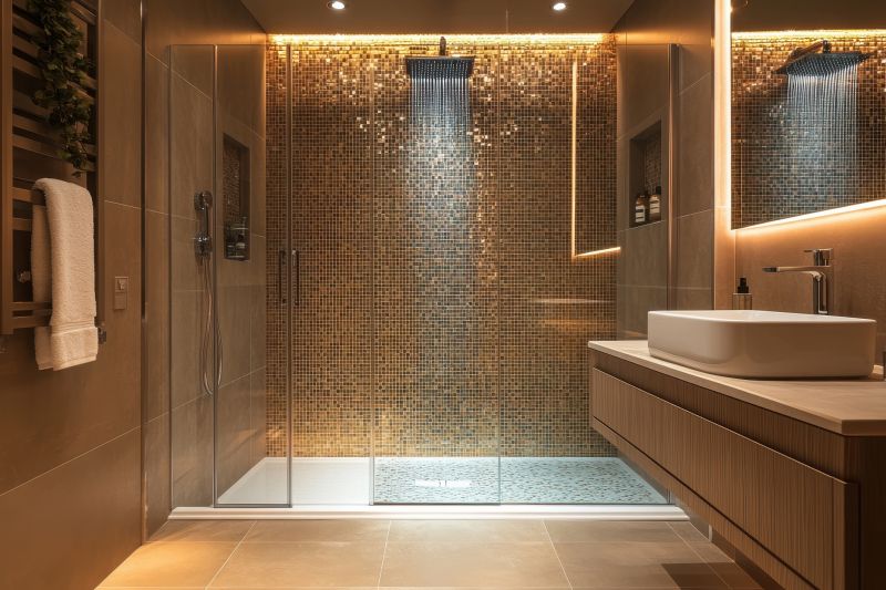 Modern Bathroom with LED Lighting